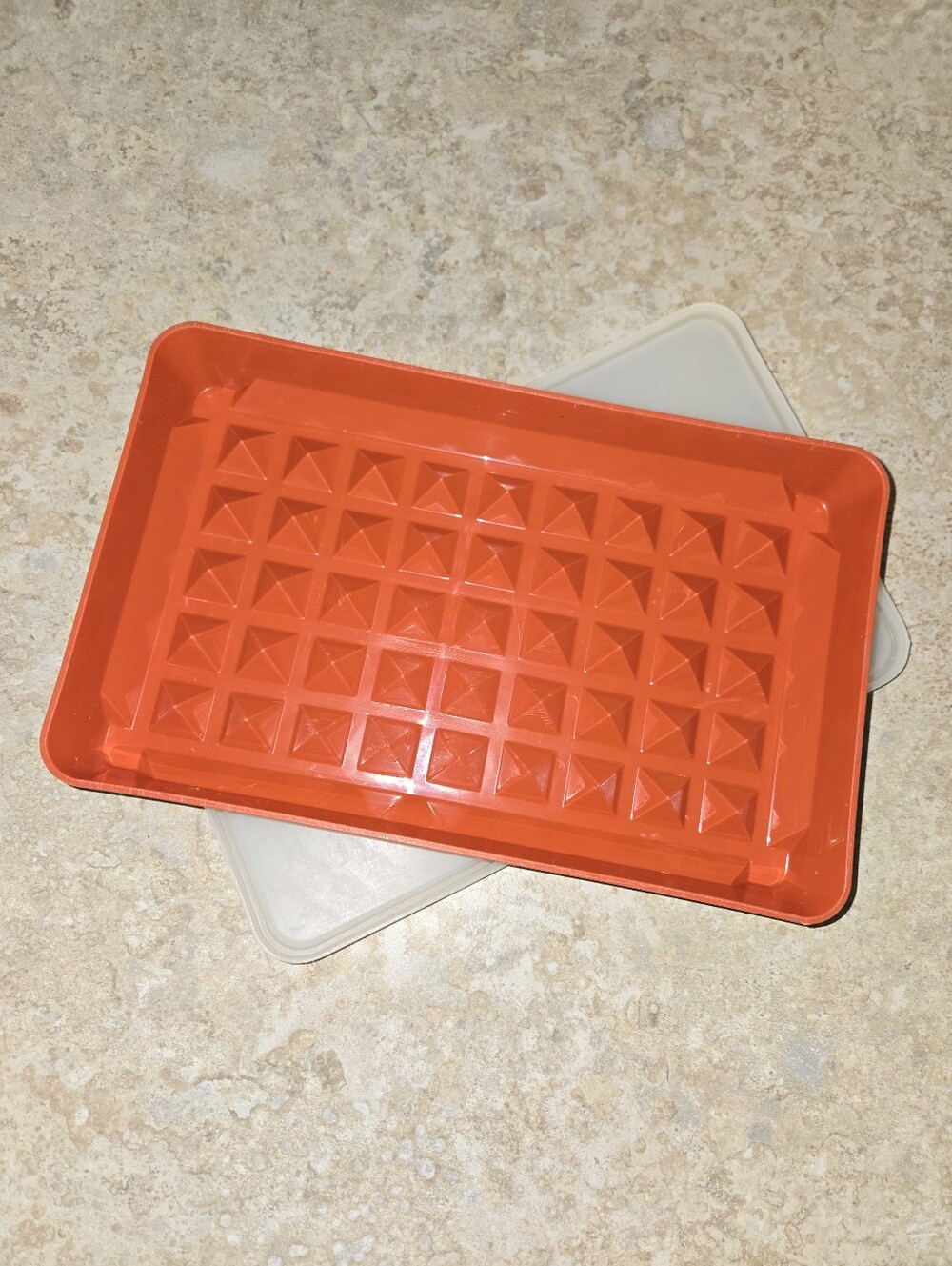 Vintage 70s Tupperware Bacon Meats Plastic Container